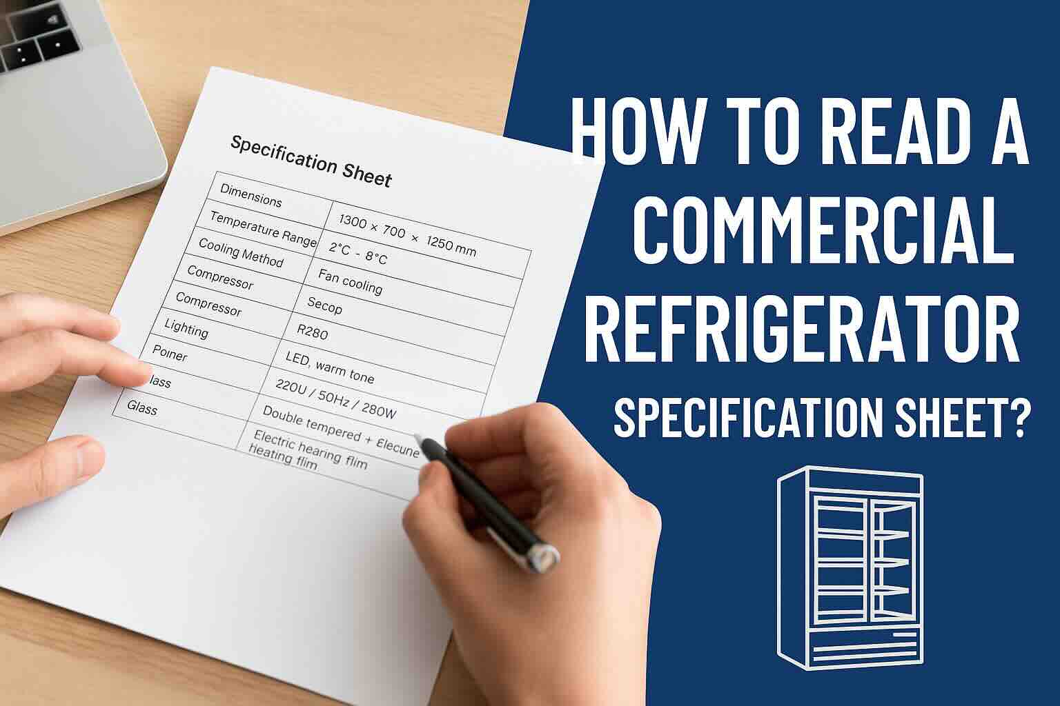 How to Read a Commercial Refrigerator Specification Sheet?